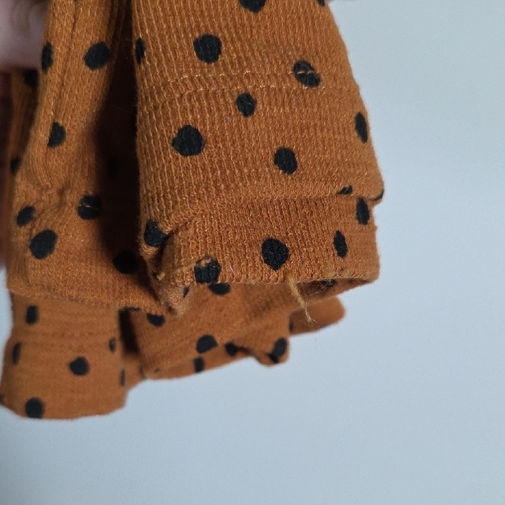 Old Navy Brown/Burnt Orange Polka Dot Romper Jumpsuit Size S - Picture 8 of 10